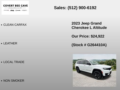 Used 2023 Jeep Grand Cherokee L Laredo RWD image 6