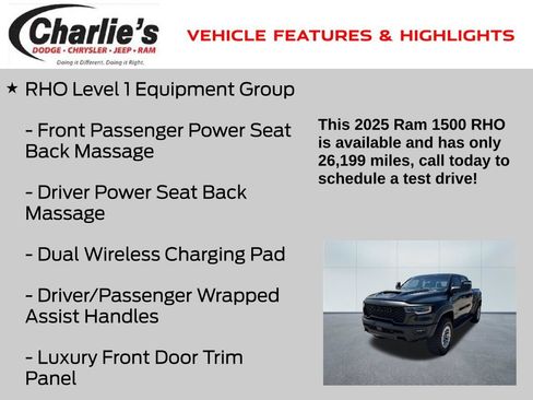 Used 2025 RAM 1500 RHO w/ RHO Level 1 Equipment Group AWD/4WD image 8