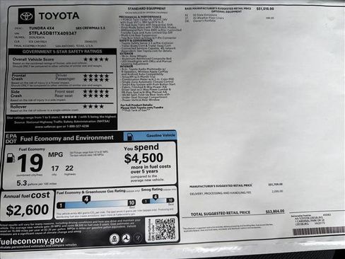 New 2026 Toyota Tundra SR5 AWD/4WD image 23