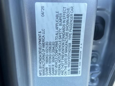 New 2026 Honda Accord LX image 2