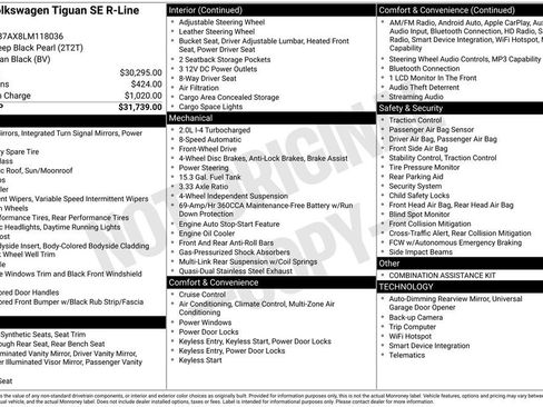 Used 2020 Volkswagen Tiguan SE R-Line image 3