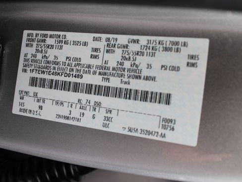 Used 2019 Ford F150 Platinum w/ Equipment Group 701A Luxury AWD/4WD image 47