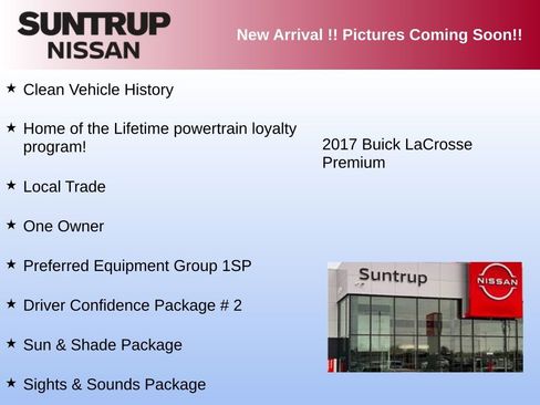 Used 2017 Buick LaCrosse Premium w/ Driver Confidence Package #2 image 3