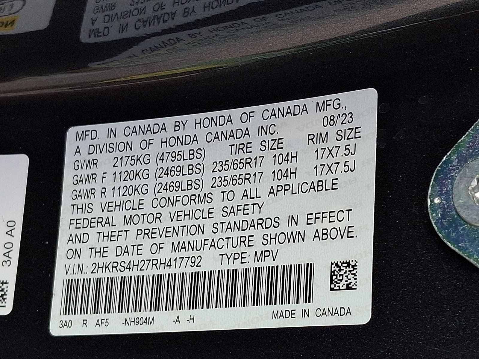 Certified 2024 Honda CR-V LX image 27