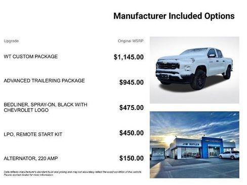 New 2026 Chevrolet Colorado W/T w/ WT Custom Package image 7