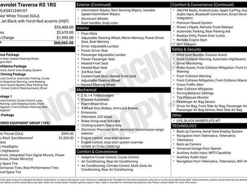 Certified 2026 Chevrolet Traverse RS FWD image 5