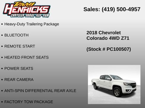 Used 2018 Chevrolet Colorado Z71 AWD/4WD image 12