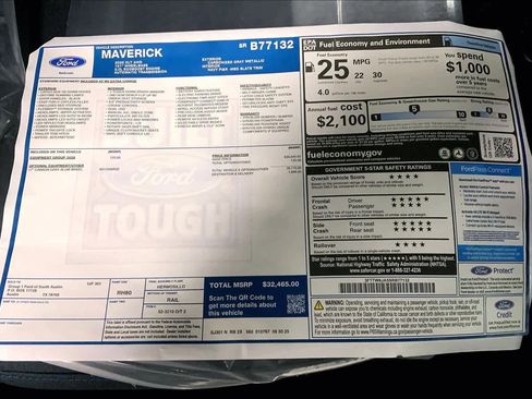 New 2025 Ford Maverick XLT w/ Equipment Group 302A image 22