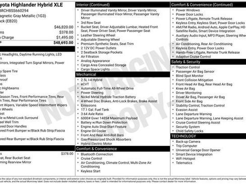 Certified 2025 Toyota Highlander XLE image 7