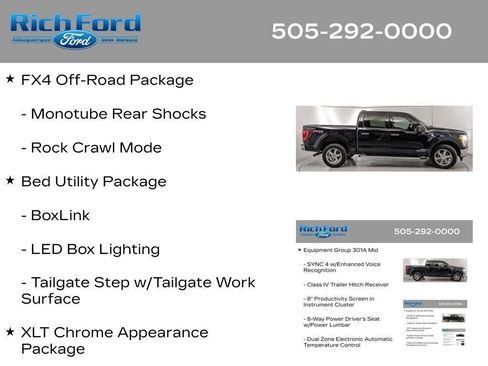 Certified 2023 Ford F150 XLT w/ Equipment Group 301A Mid AWD/4WD image 39