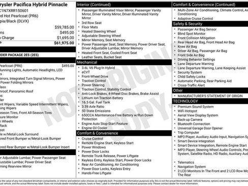 Used 2024 Chrysler Pacifica Pinnacle FWD image 8