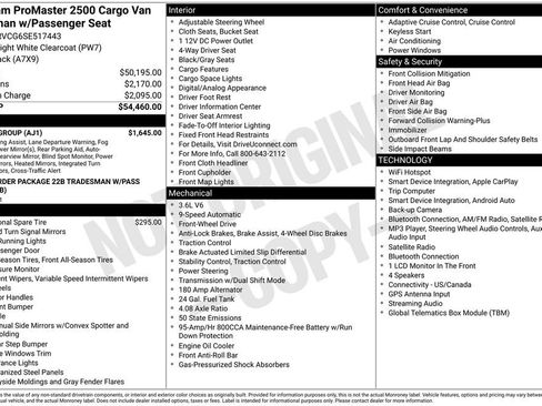 Used 2025 RAM ProMaster 2500 w/ Safety Group FWD image 4