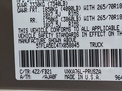 New 2026 Toyota Tundra SR5 w/ TRD Off-Road Package AWD/4WD image 24