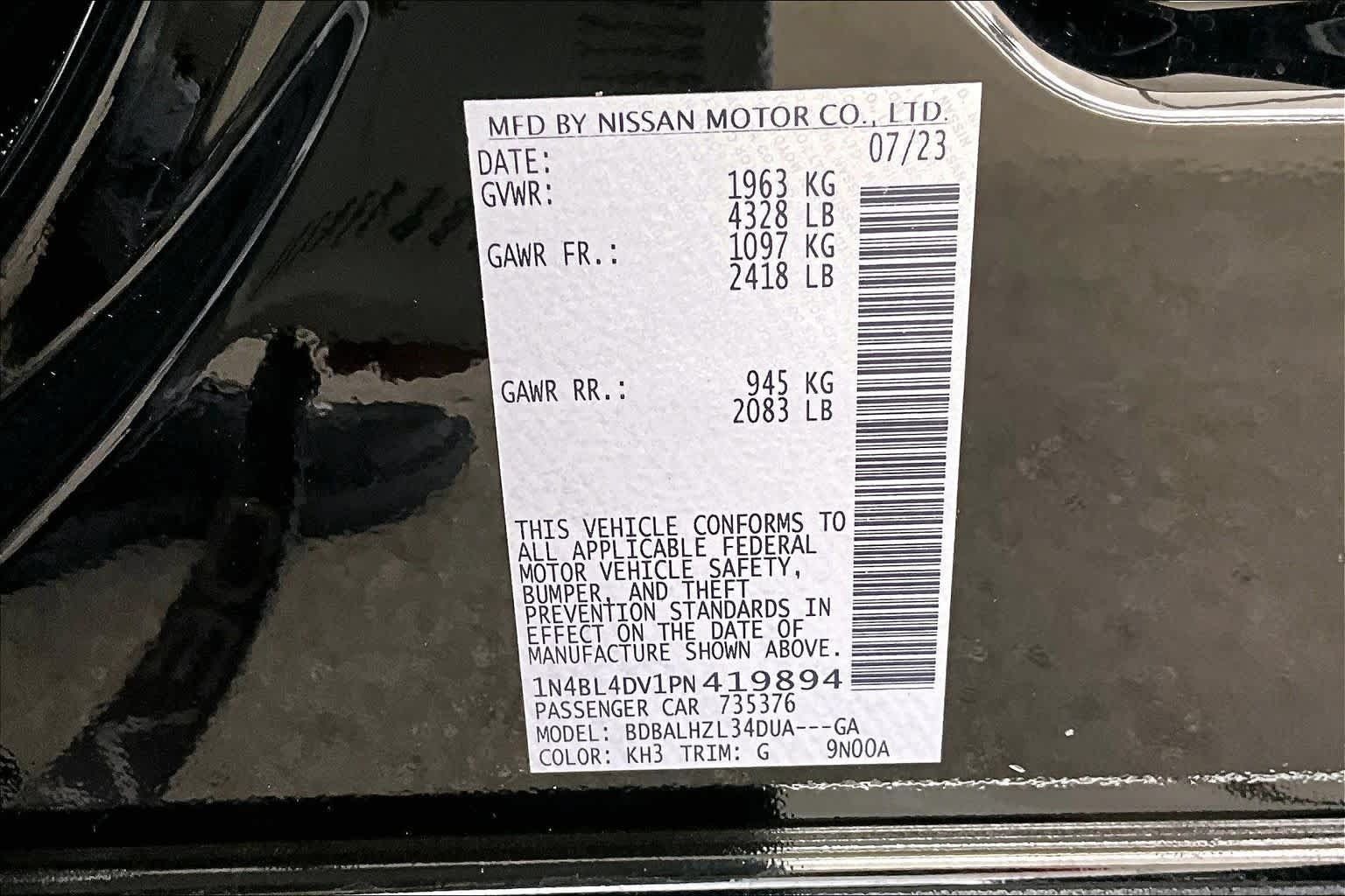 Certified 2023 Nissan Altima 2.5 SV FWD image 33