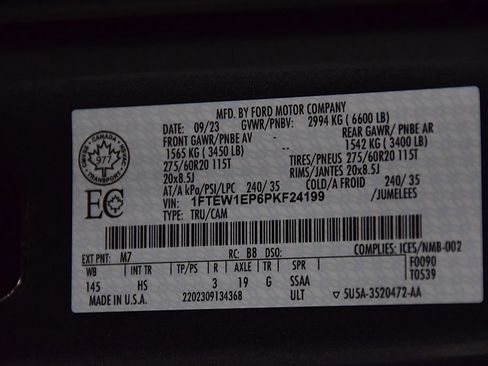 Used 2023 Ford F150 Lariat w/ Equipment Group 502A High AWD/4WD image 19