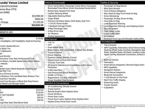 Certified 2023 Hyundai Venue Limited FWD image 27