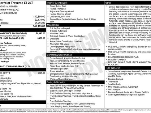 New 2027 Chevrolet Traverse LT w/ Driver Confidence Package AWD/4WD image 11
