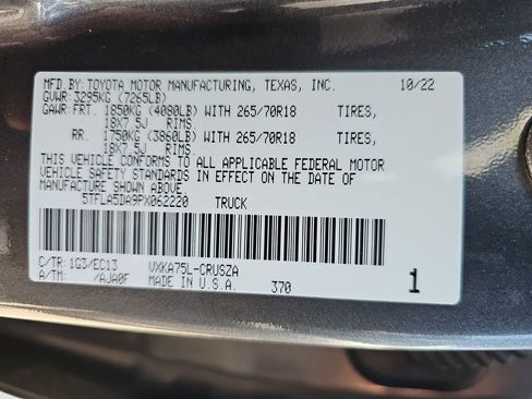 Used 2023 Toyota Tundra SR5 w/ Advanced Technology Package AWD/4WD image 25