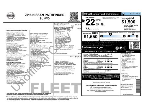 Used 2018 Nissan Pathfinder SL w/ Midnight Edition Package AWD/4WD image 10