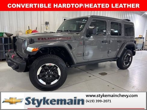 Used 2021 Jeep Wrangler Unlimited Rubicon w/ Uconnect 4C Nav & Sound Group AWD/4WD image 1