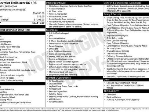 Used 2023 Chevrolet TrailBlazer RS FWD image 4