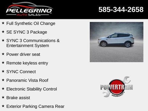 Used 2018 Ford Escape SE w/ SE Sync 3 Package AWD/4WD image 4