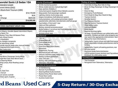 Used 2014 Chevrolet Sonic LS image 12