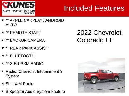 Used 2022 Chevrolet Colorado LT w/ Safety Package AWD/4WD image 2
