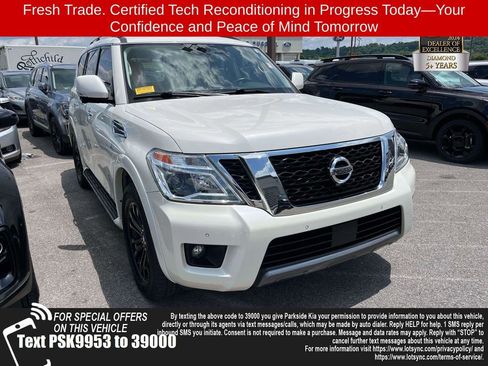 Used 2019 Nissan Armada Platinum w/ Captain's Chairs Package AWD/4WD image 1