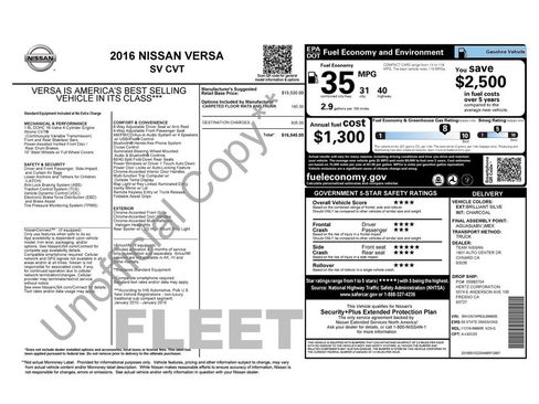 Used 2016 Nissan Versa SV FWD image 13