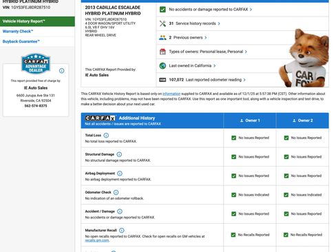 Used 2013 Cadillac Escalade Platinum image 2