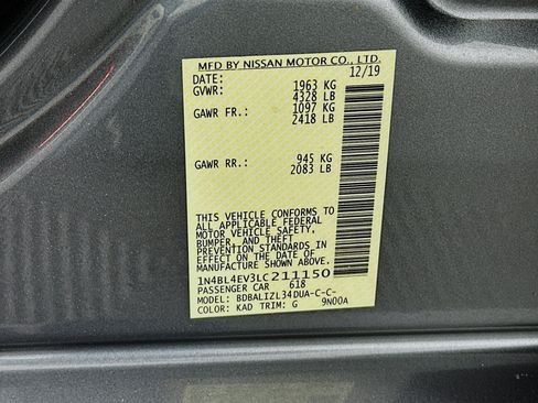 Used 2020 Nissan Altima 2.5 SL FWD image 12
