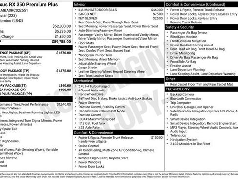 Used 2024 Lexus RX 350 Premium Plus w/ Convenience Package FWD image 8