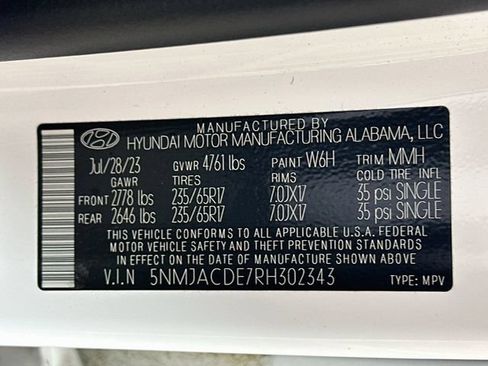 Certified 2024 Hyundai Tucson SE AWD/4WD image 33