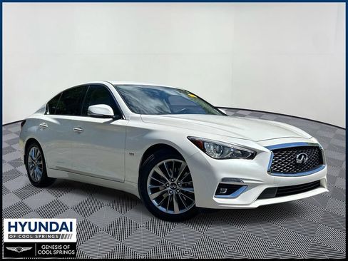 Used 2020 INFINITI Q50 Luxe w/ Cargo Package RWD image 1