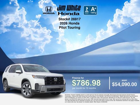 New 2026 Honda Pilot Touring image 7