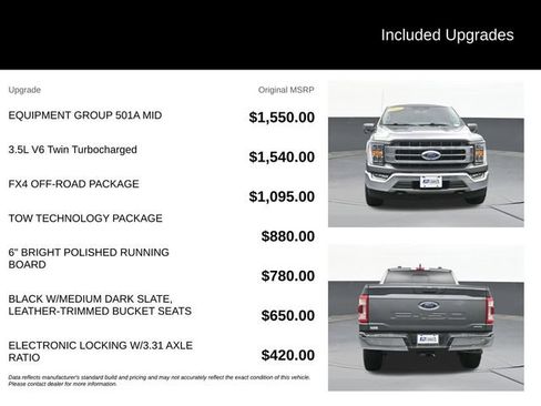 Used 2022 Ford F150 Lariat w/ Equipment Group 501A Mid AWD/4WD image 9