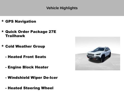 Used 2019 Jeep Cherokee Trailhawk w/ Comfort/Convenience Group AWD/4WD image 13
