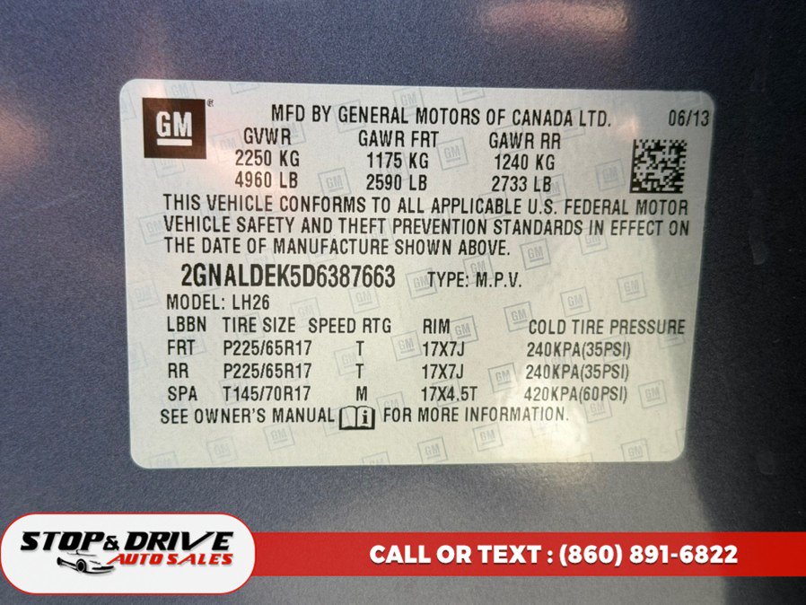 Used 2013 Chevrolet Equinox LT w/ Driver Convenience Package FWD image 18