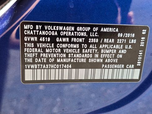Used 2017 Volkswagen Passat 1.8T SE FWD image 19