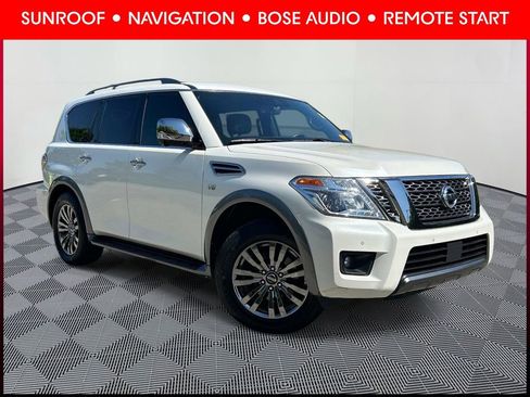 Used 2018 Nissan Armada Platinum w/ Captain Seat Package RWD image 1
