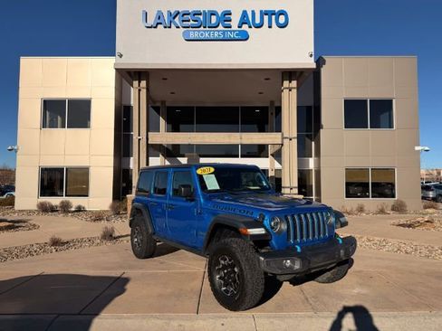Used 2021 Jeep Wrangler Unlimited Rubicon 4xe w/ Cold Weather Group image 1