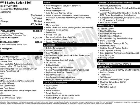 Used 2023 BMW 530i w/ M Sport Package RWD image 7