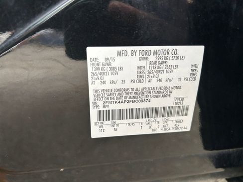 Used 2015 Ford Edge Sport w/ Equipment Group 401A AWD/4WD image 37
