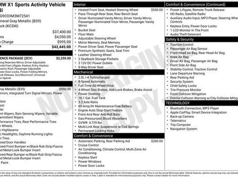 Used 2021 BMW X1 xDrive28i w/ Convenience Package image 38