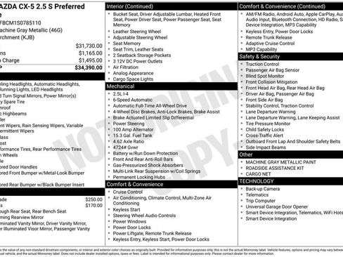 New 2025 MAZDA CX-5 AWD 2.5 S w/ Preferred Package image 6