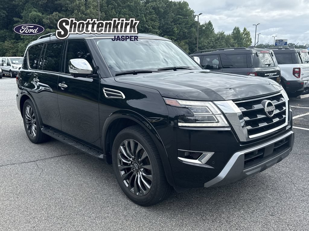 Used 2024 Nissan Armada Platinum w/ Captain's Chairs Package AWD/4WD image 1