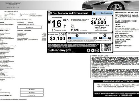 Used 2016 Aston Martin V8 Vantage S RWD image 18