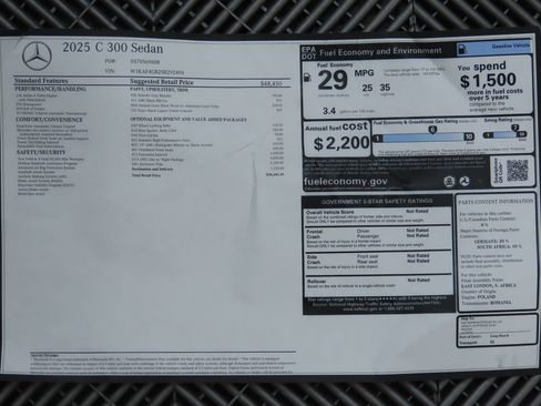 New 2025 Mercedes-Benz C 300 Sedan image 9