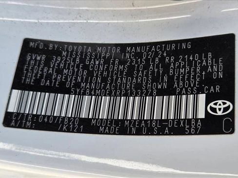 Used 2024 Toyota Corolla LE FWD image 23